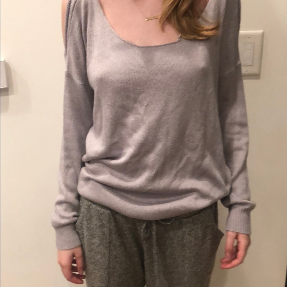 Lilac ripped sweater